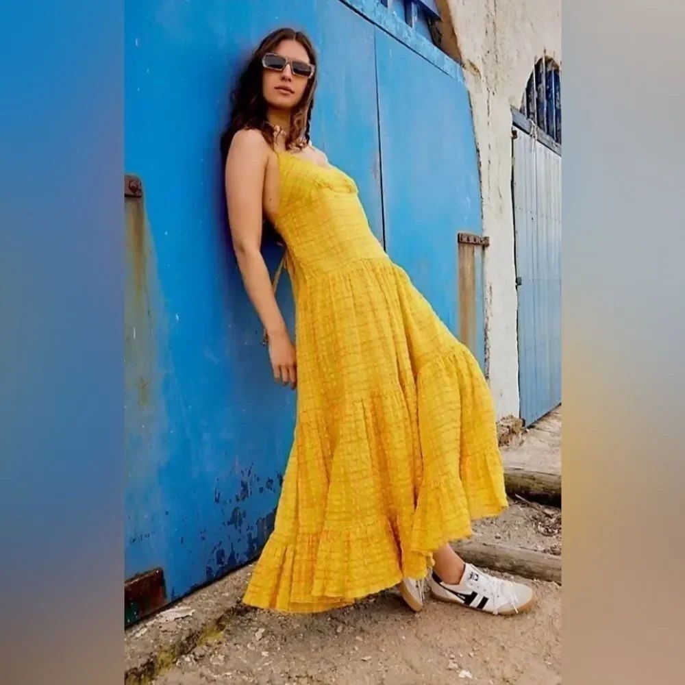 Free People Size Small Marigold Maxi Dress